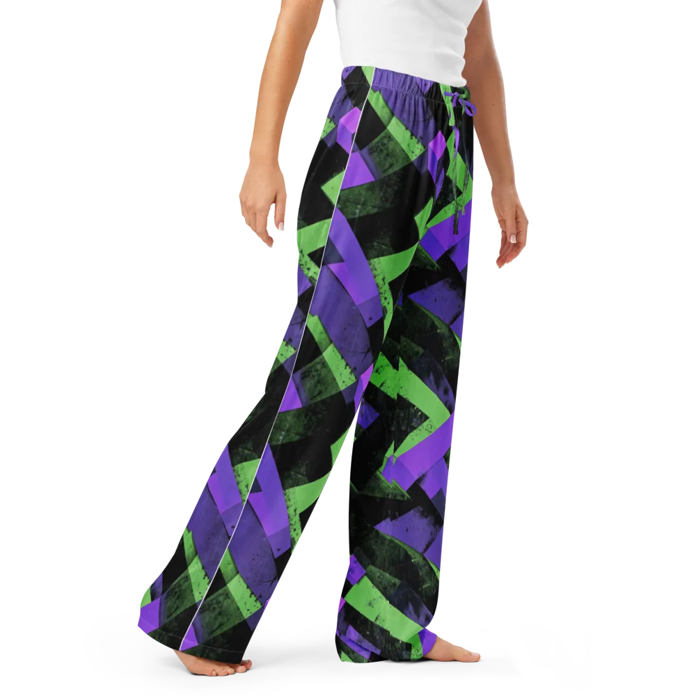 Electric Overlap on Women's Pajama Pants — Right Front