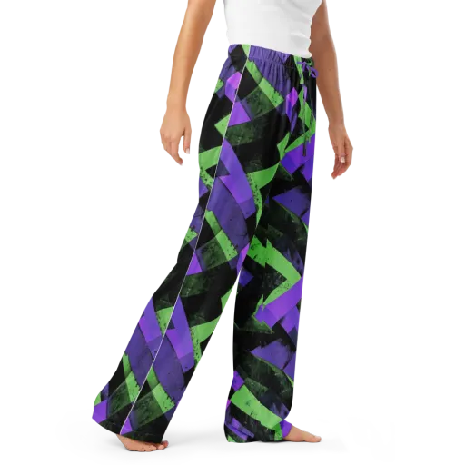 Electric Overlap on a Women's Pajama Pants