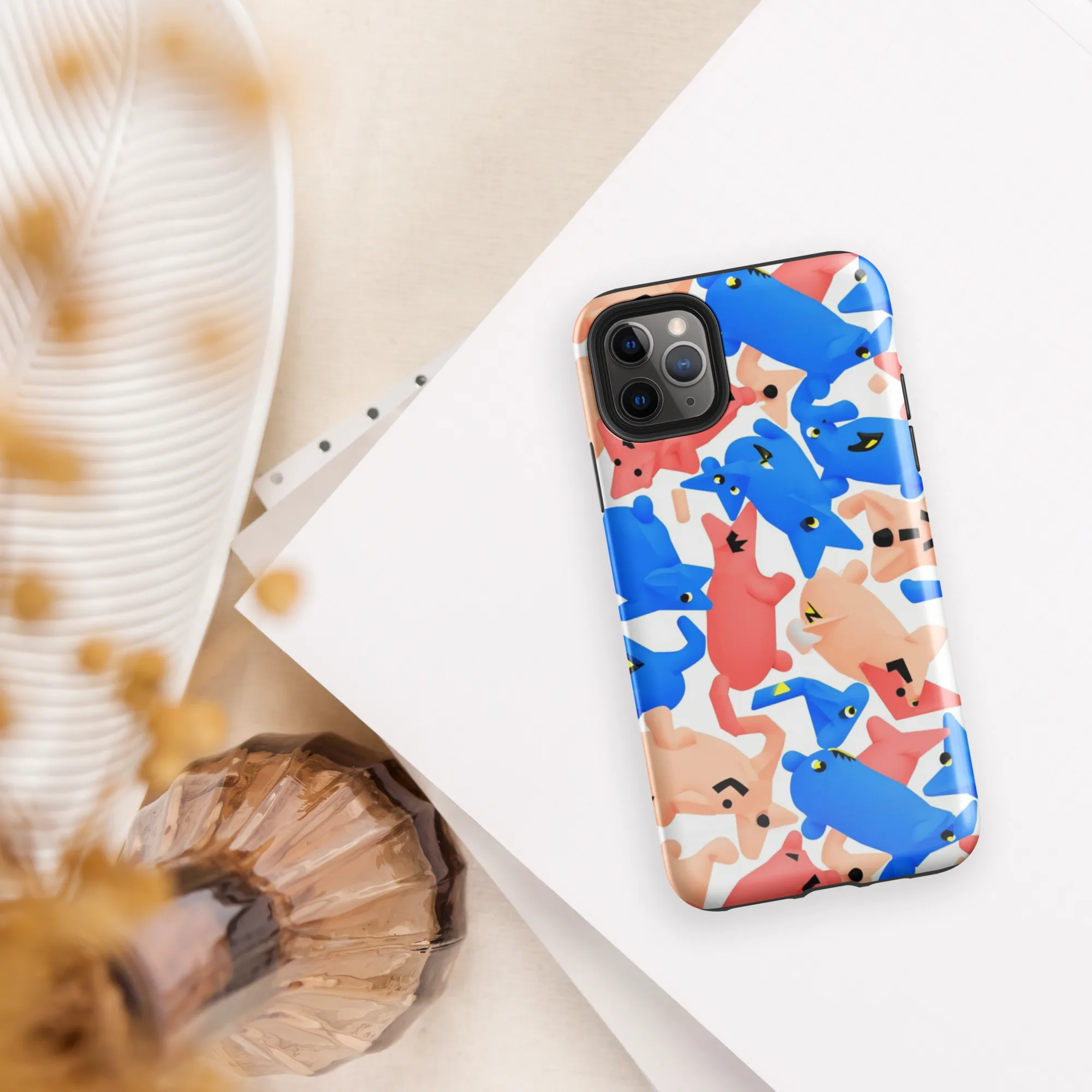 Blue Zoo Parade on Tough Case for iPhone® — Front