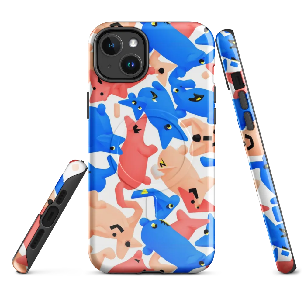 Blue Zoo Parade on MagSafe Tough Case for iPhone® — Front