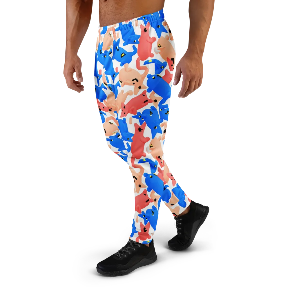 Blue Zoo Parade on Men's Joggers — Left