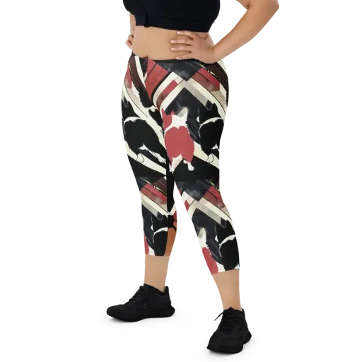 Backstreet Cats on a Capri Leggings