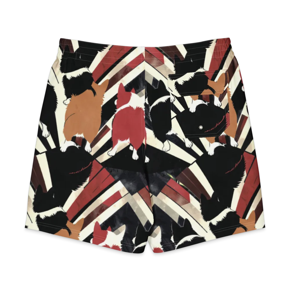 Backstreet Cats on Men's Board Shorts — Back