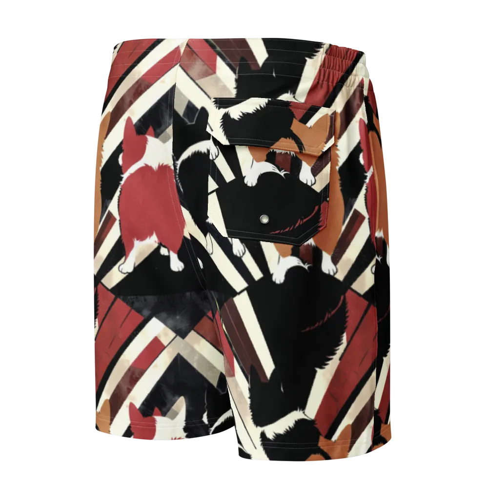 Backstreet Cats on Men's Board Shorts — Back
