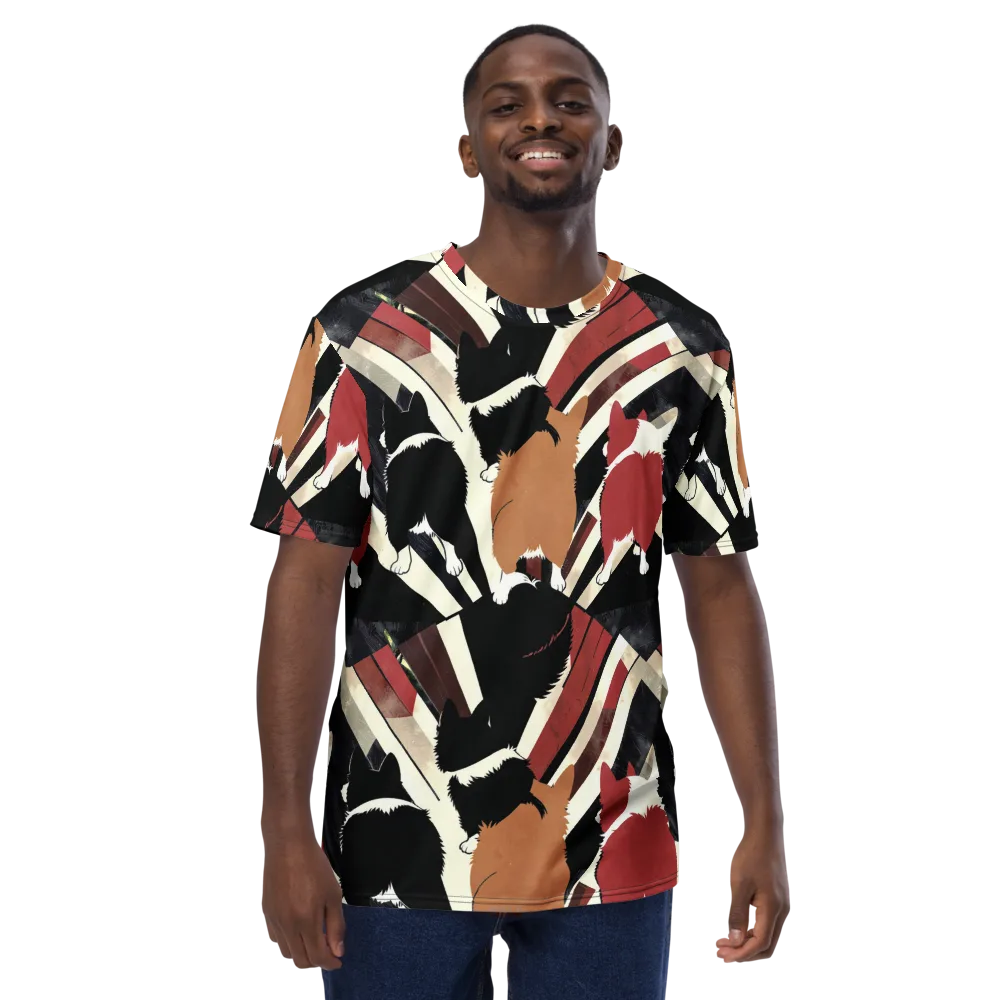 Backstreet Cats on Men's Crew Neck T-Shirt — Front