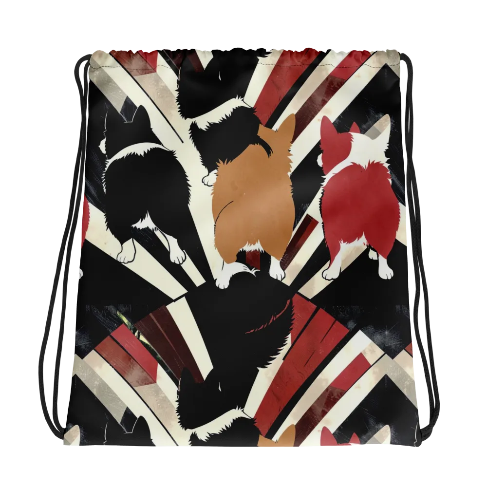 Backstreet Cats on Drawstring Bag — Photo