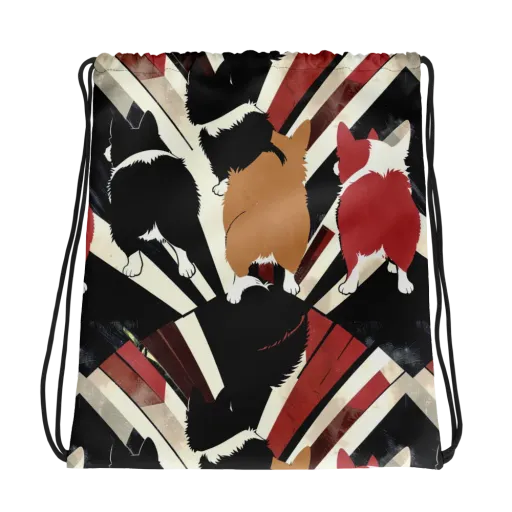 Backstreet Cats on a Drawstring Bag
