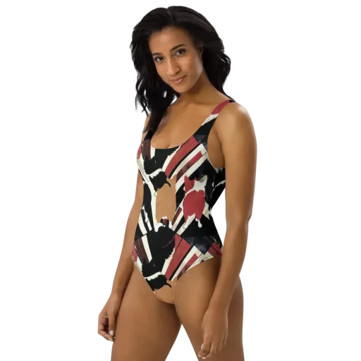 Backstreet Cats on a One-Piece Swimsuit