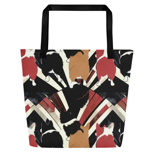 Backstreet Cats on a Large Tote Bag W/ Pocket