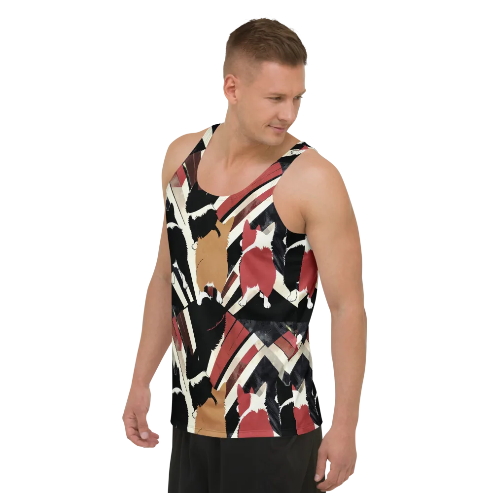 Backstreet Cats on Men's Tank Top — Left Front
