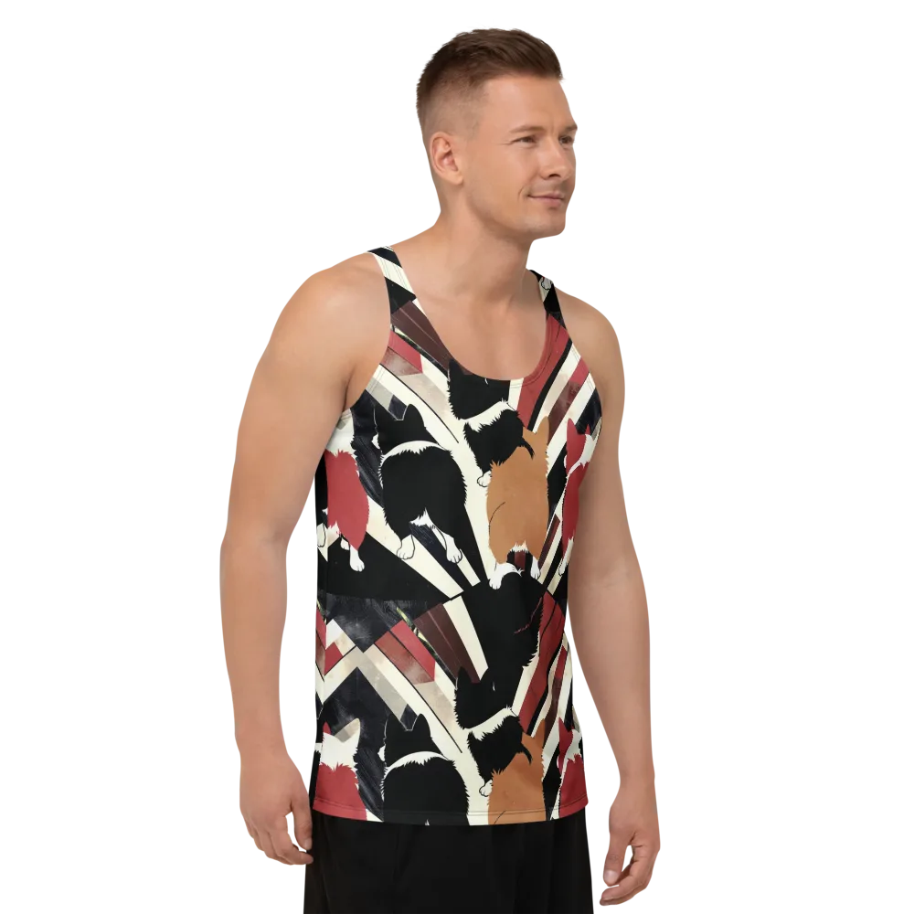 Backstreet Cats on Men's Tank Top — Right Front