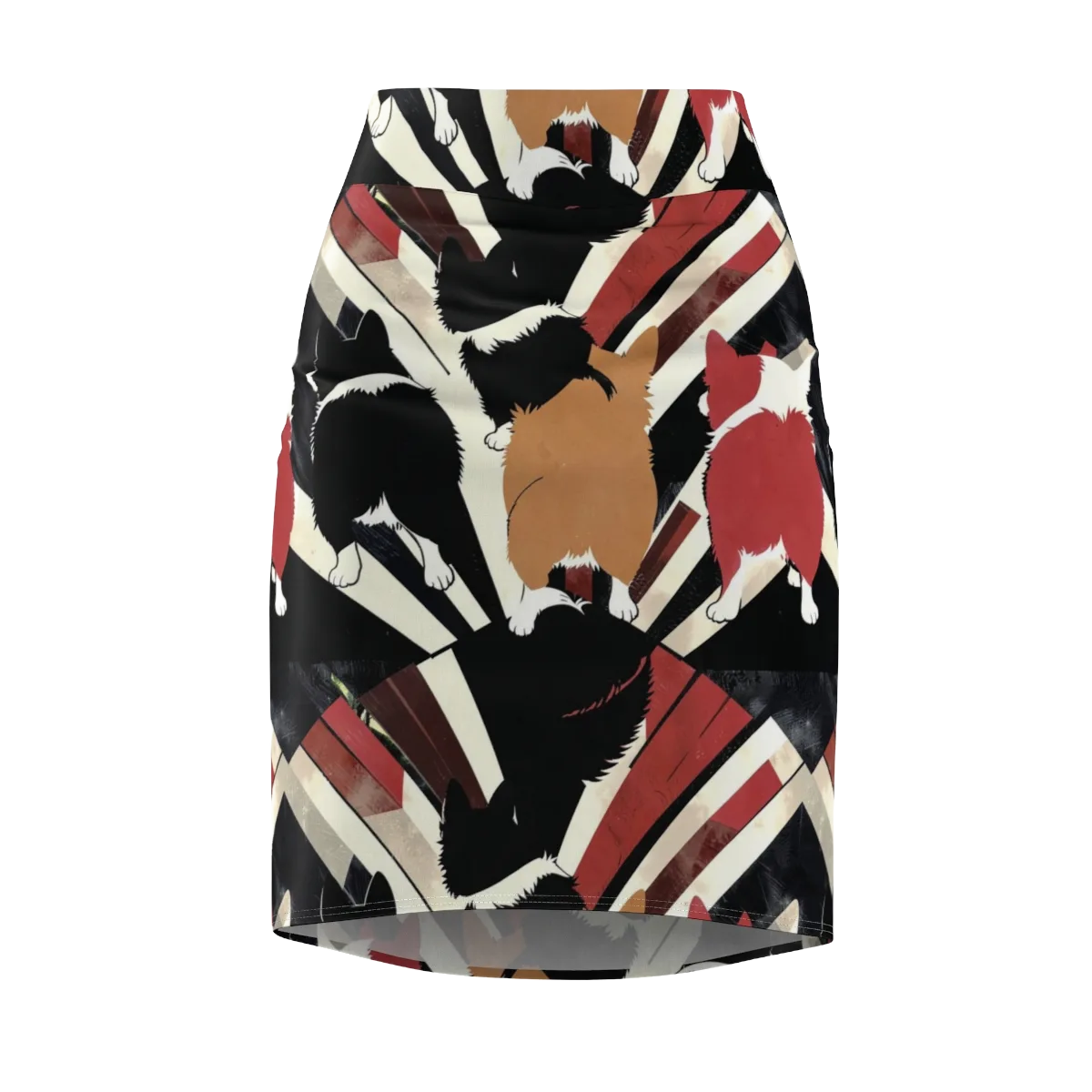 Backstreet Cats on Pencil Skirt — Front