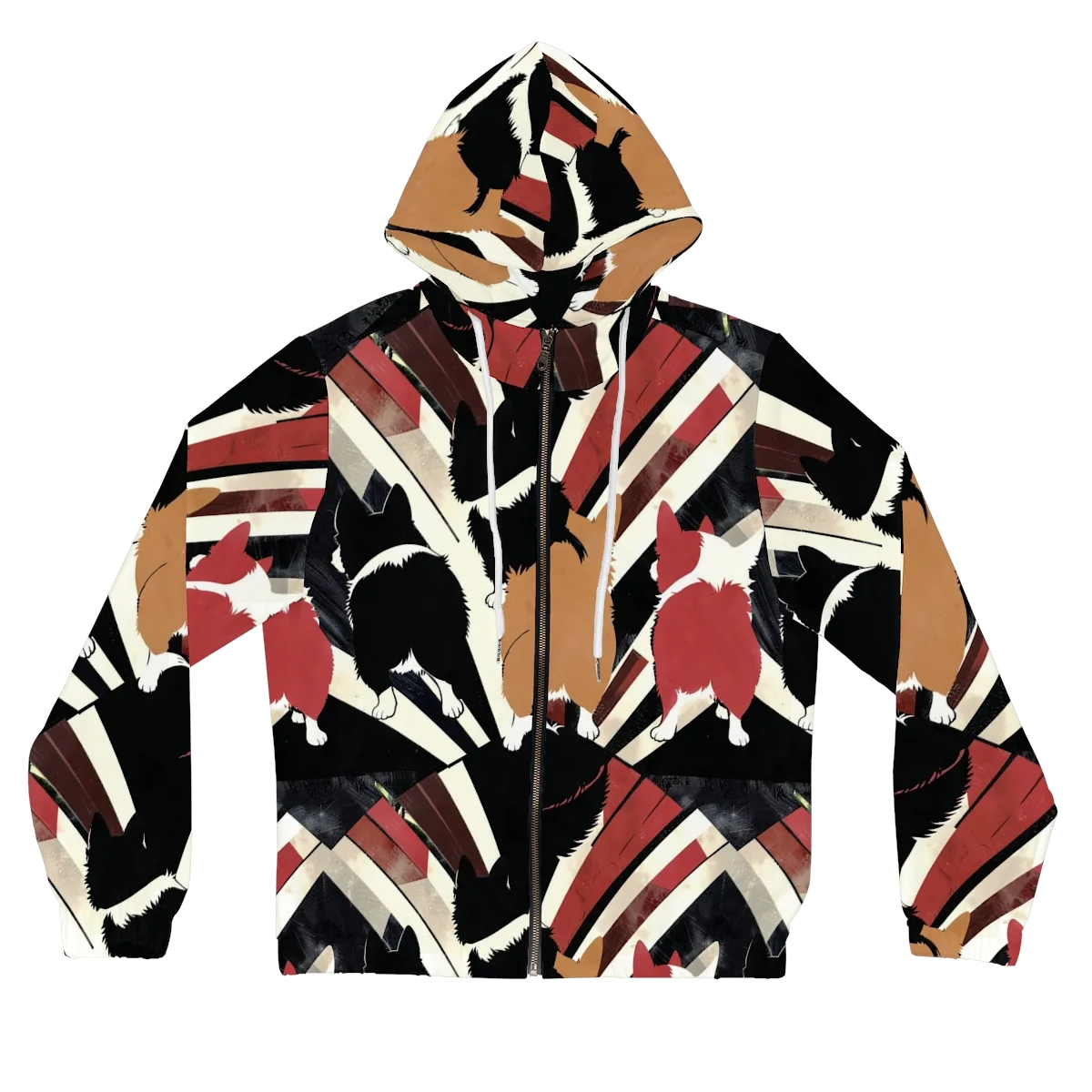 Backstreet Cats on Women's Full-Zip Hoodie — Front