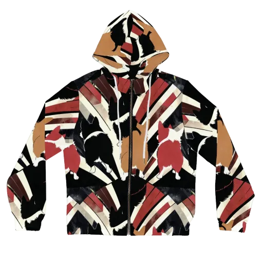 Backstreet Cats on a Women's Full-Zip Hoodie