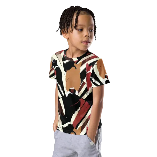 Backstreet Cats on a Kids Crew Neck T-Shirt