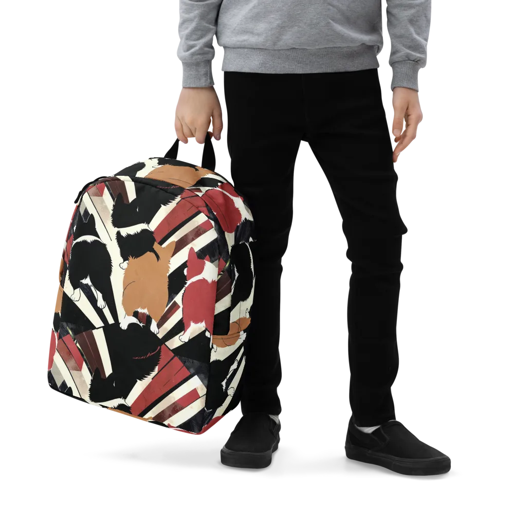 Backstreet Cats on Minimalist Backpack — Zoomed-in