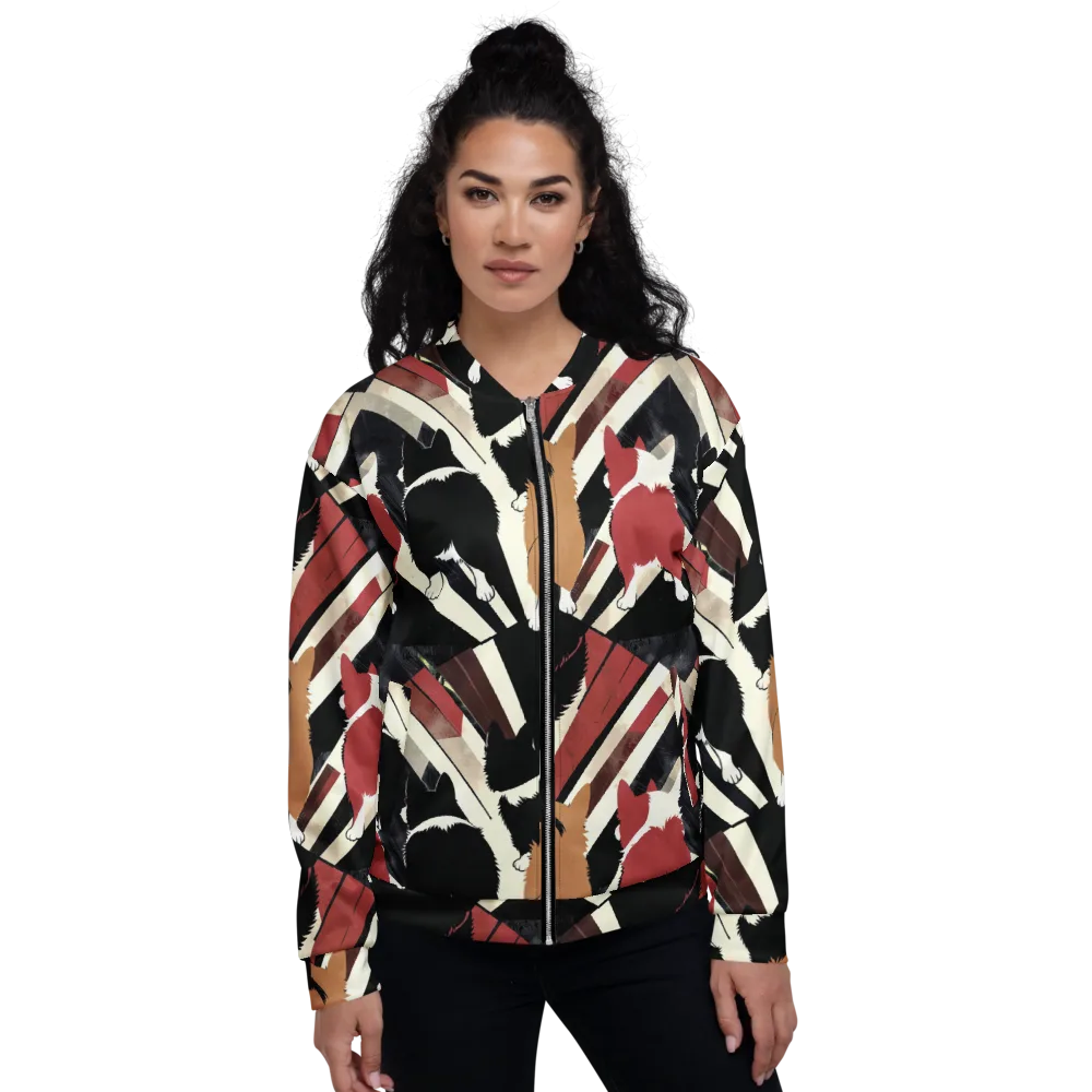 Backstreet Cats on Bomber Jacket — Front