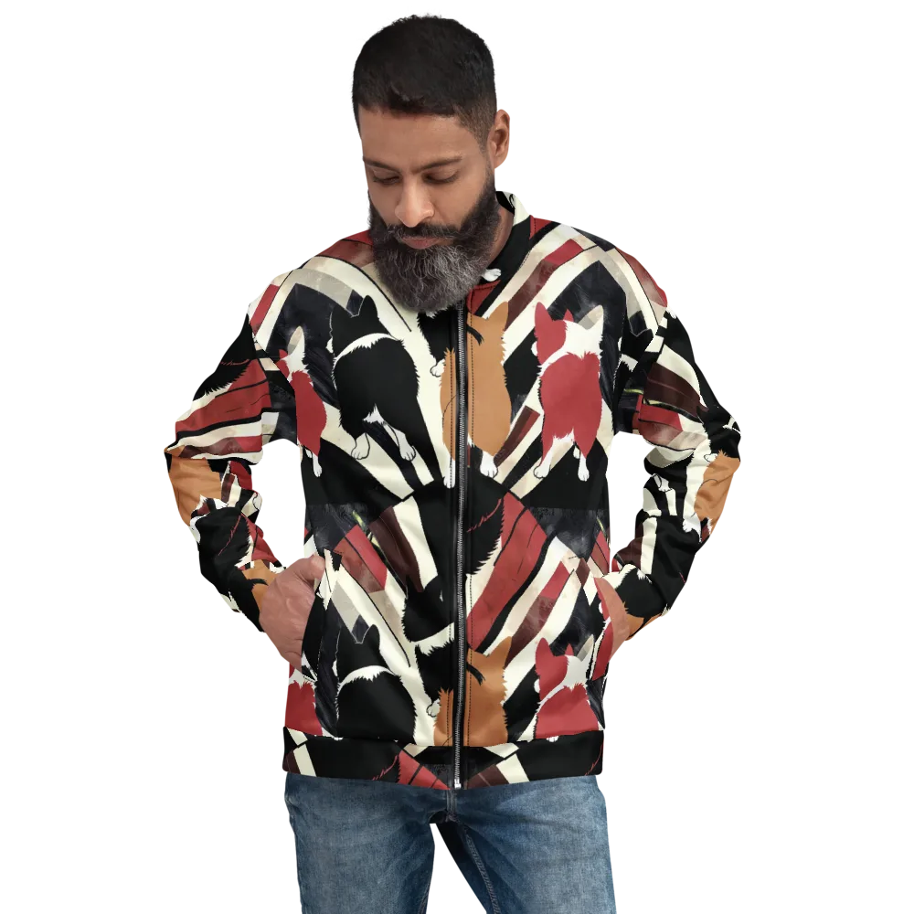 Backstreet Cats on Bomber Jacket — Front