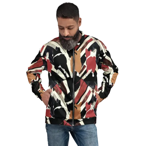 Backstreet Cats on a Bomber Jacket
