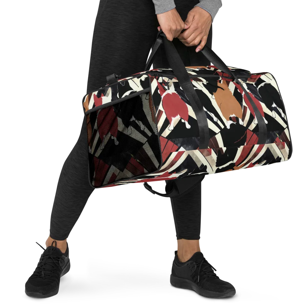 Backstreet Cats on Duffle Bag — Right Front