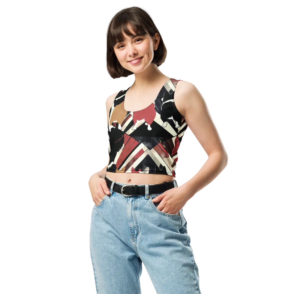 Backstreet Cats on Crop Top — Front
