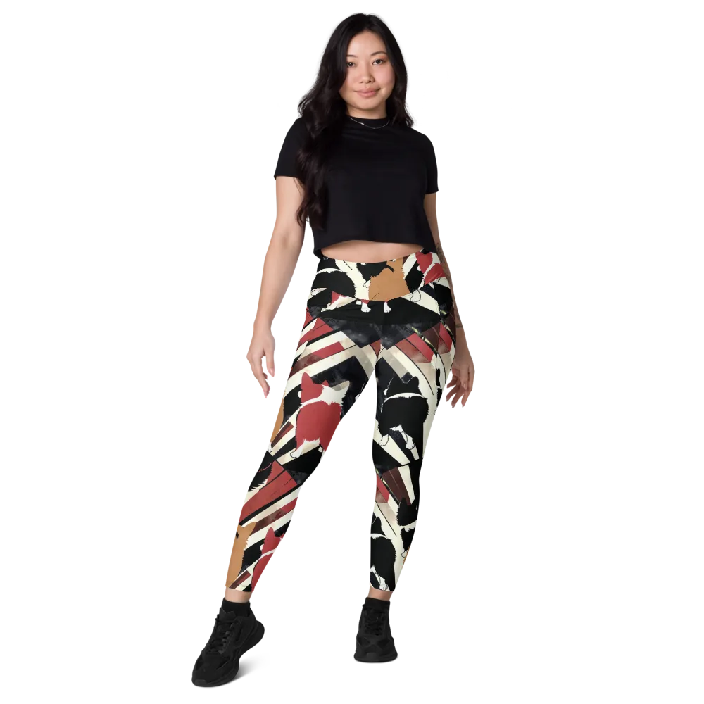 Backstreet Cats on Leggings with Pockets — Front