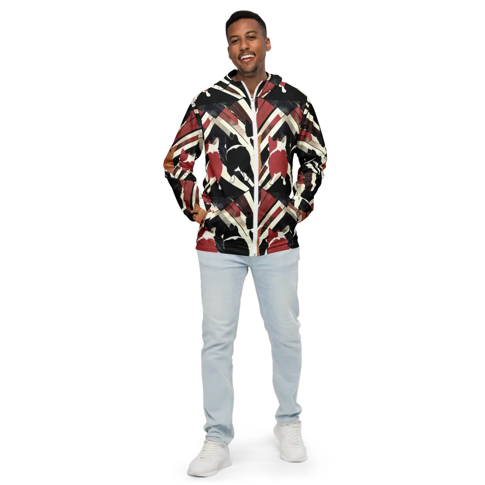 Backstreet Cats on Men's Windbreaker — Front