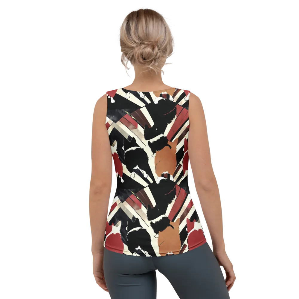 Backstreet Cats on Women's Tank Top — Back