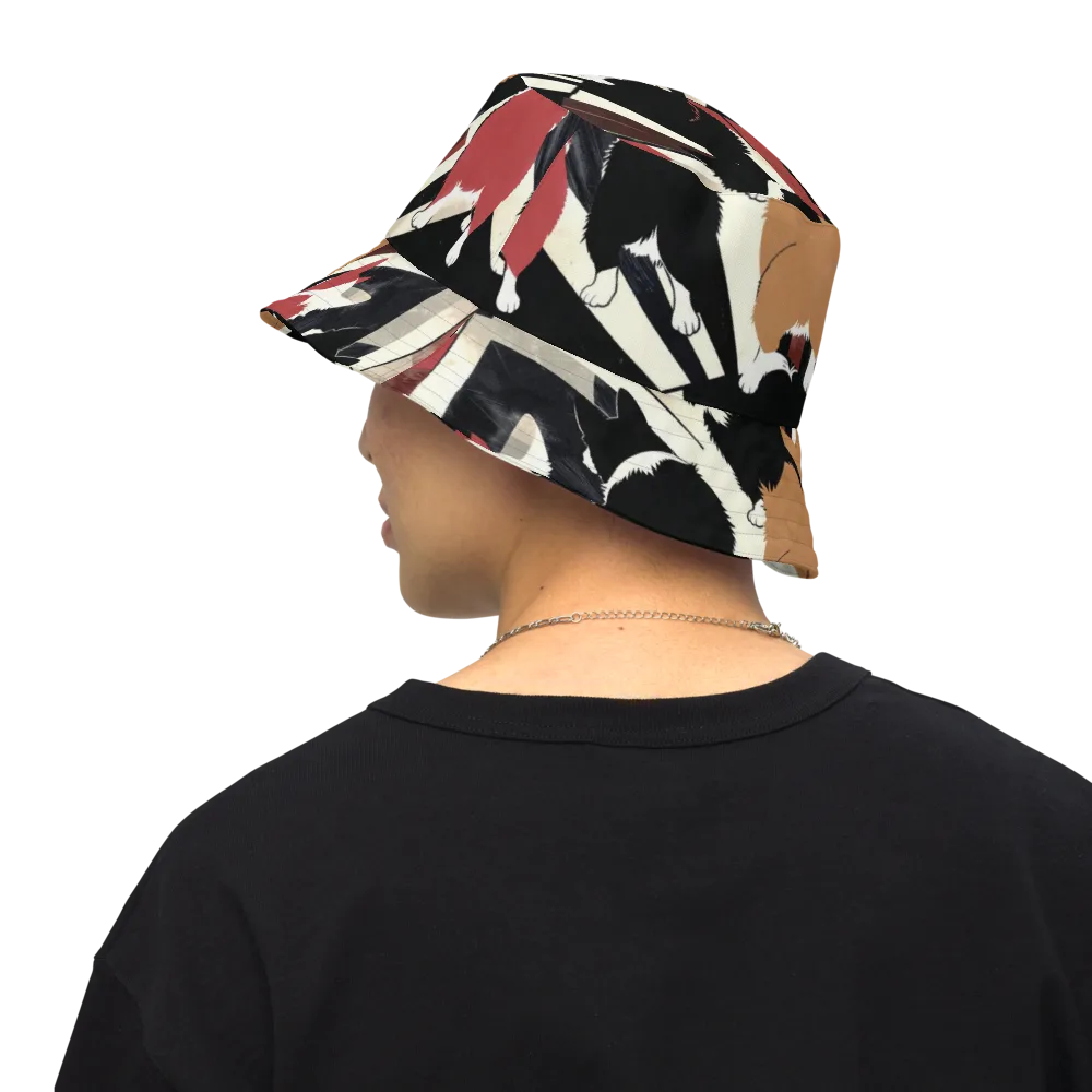 Backstreet Cats on Reversible Bucket Hat — Back Inside
