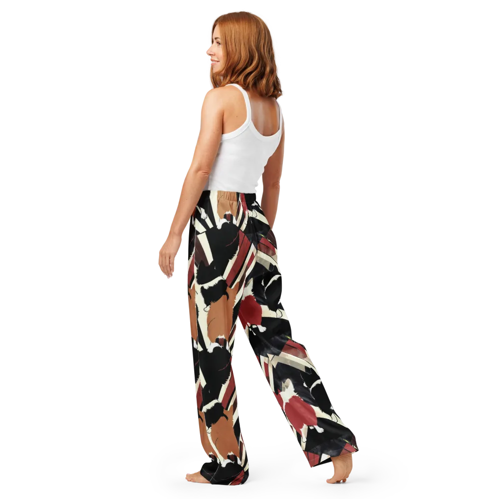 Backstreet Cats on Women's Pajama Pants — Back