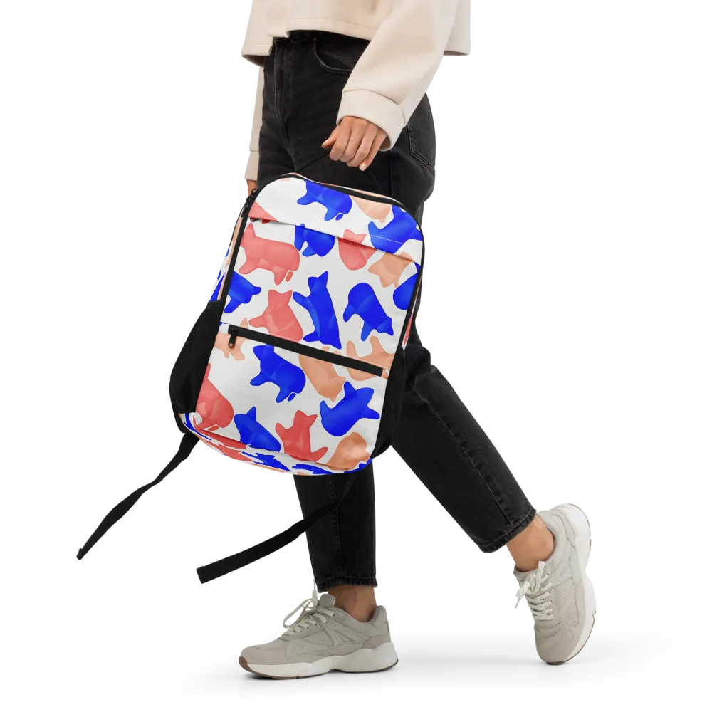 Pop Art Menagerie on Utility Backpack — Front