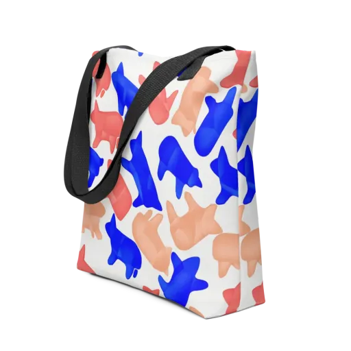 Pop Art Menagerie on a Tote Bag
