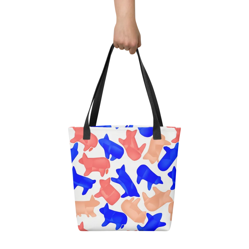 Pop Art Menagerie on Tote Bag — Front