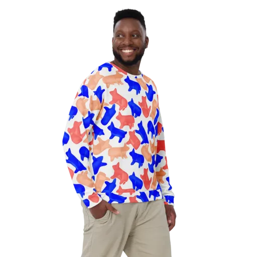 Pop Art Menagerie on a Sweatshirt