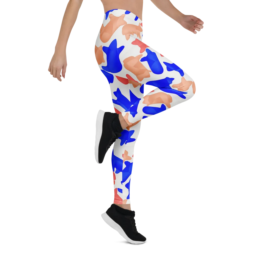 Pop Art Menagerie on Leggings — Right