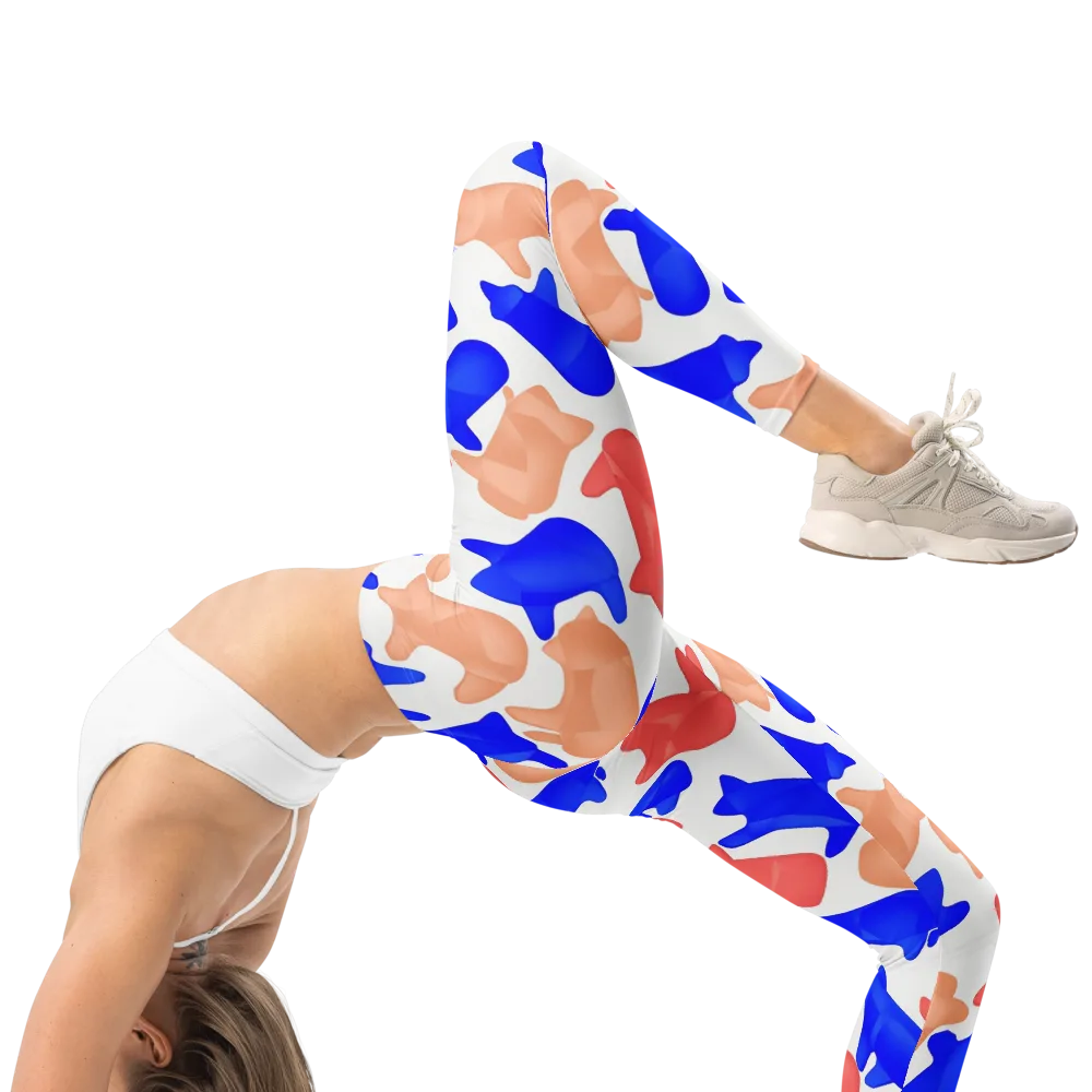 Pop Art Menagerie on Leggings — Right