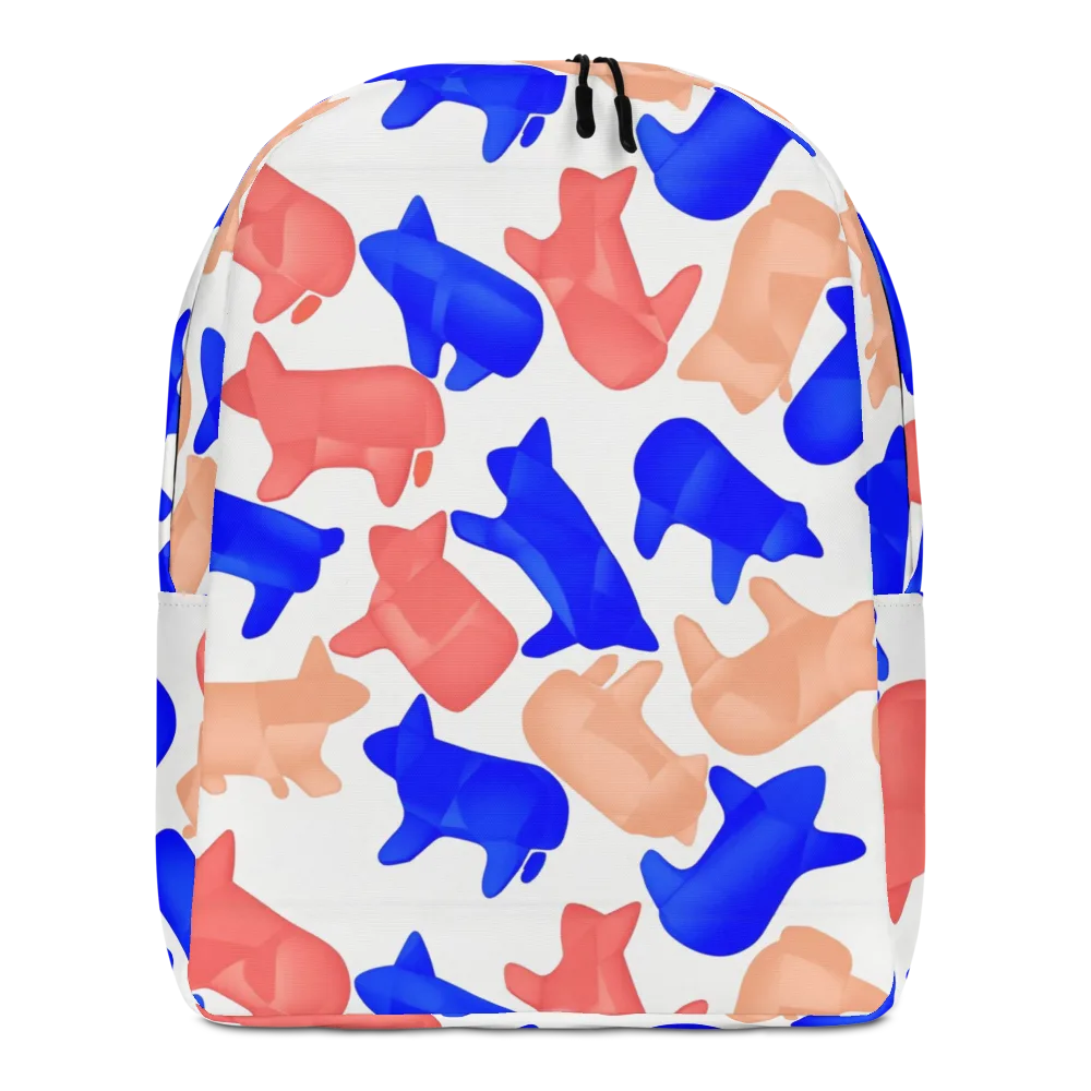 Pop Art Menagerie on Minimalist Backpack — Front