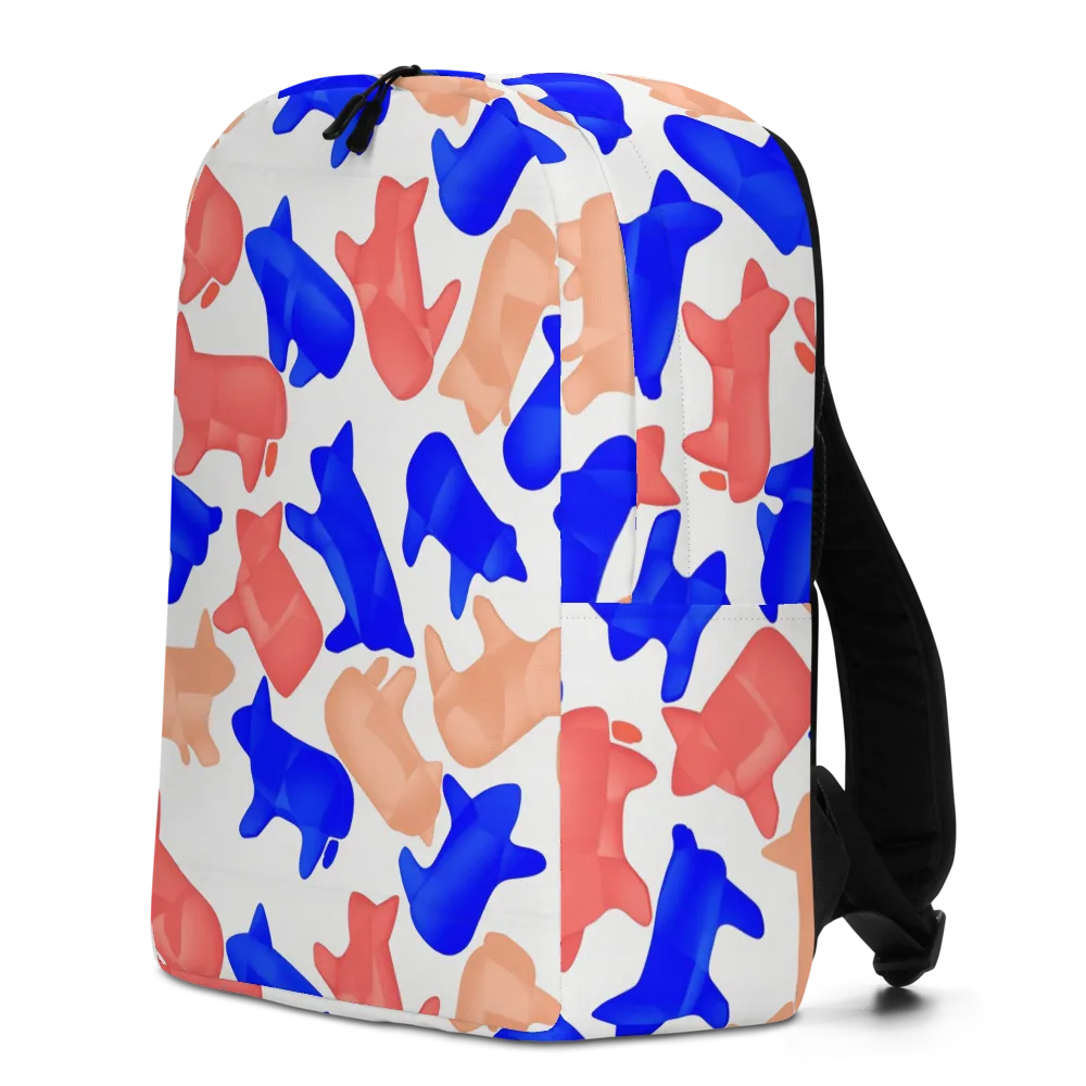 Pop Art Menagerie on Minimalist Backpack — Left