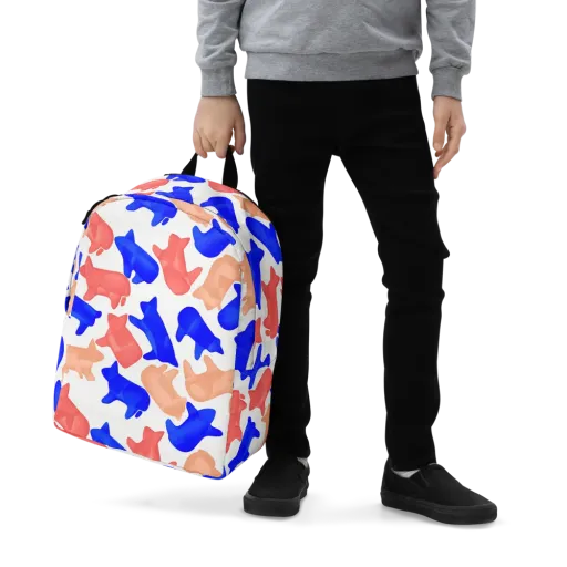 Pop Art Menagerie on a Minimalist Backpack