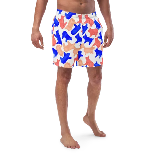 Pop Art Menagerie on a Swim Trunks