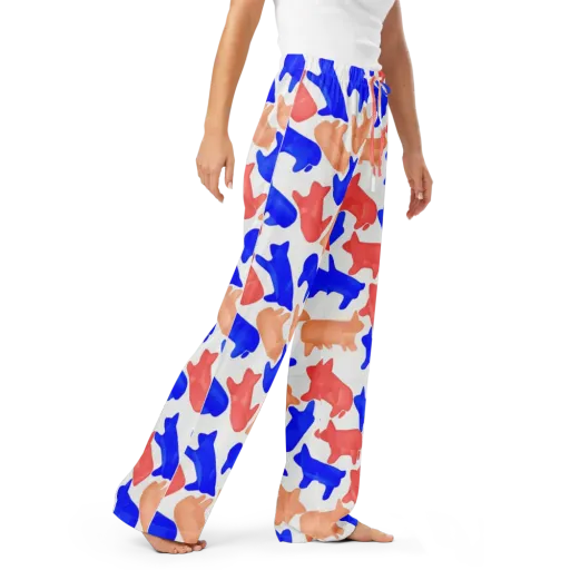 Pop Art Menagerie on a Women's Pajama Pants