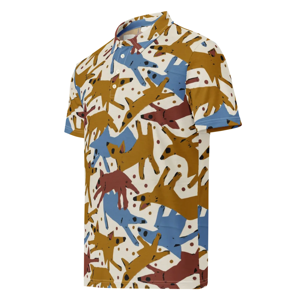 Fox Trot Field on Men's Slim Fit Polo Shirt — Left Front