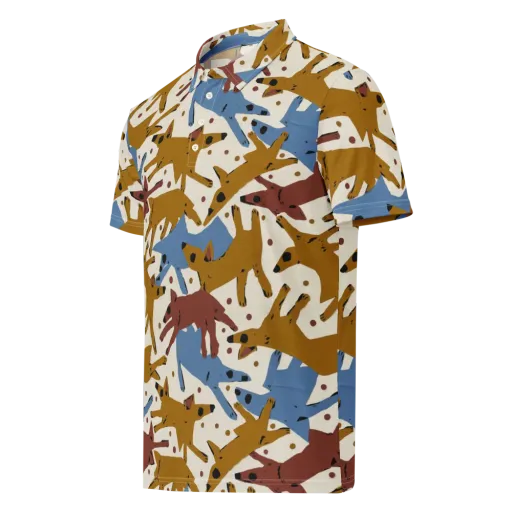Fox Trot Field on a Men's Slim Fit Polo Shirt
