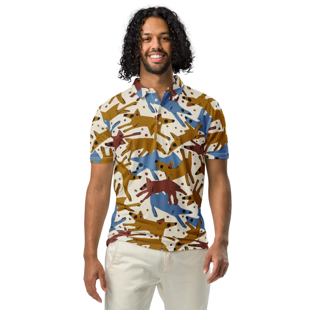 Fox Trot Field on Men's Slim Fit Polo Shirt — Front