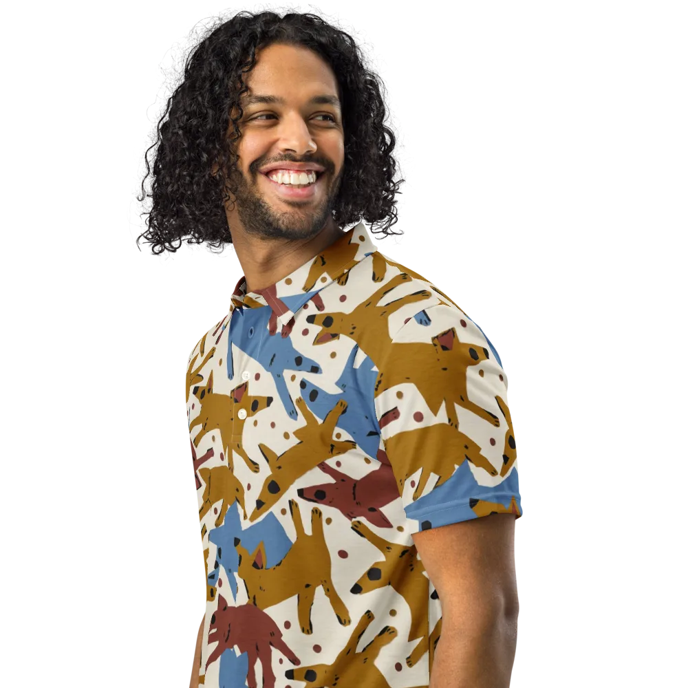Fox Trot Field on Men's Slim Fit Polo Shirt — Left Front