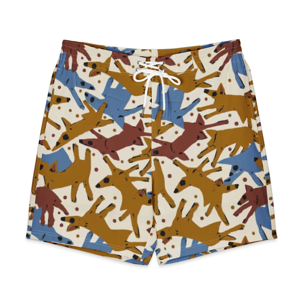 Fox Trot Field on Men's Board Shorts — Front