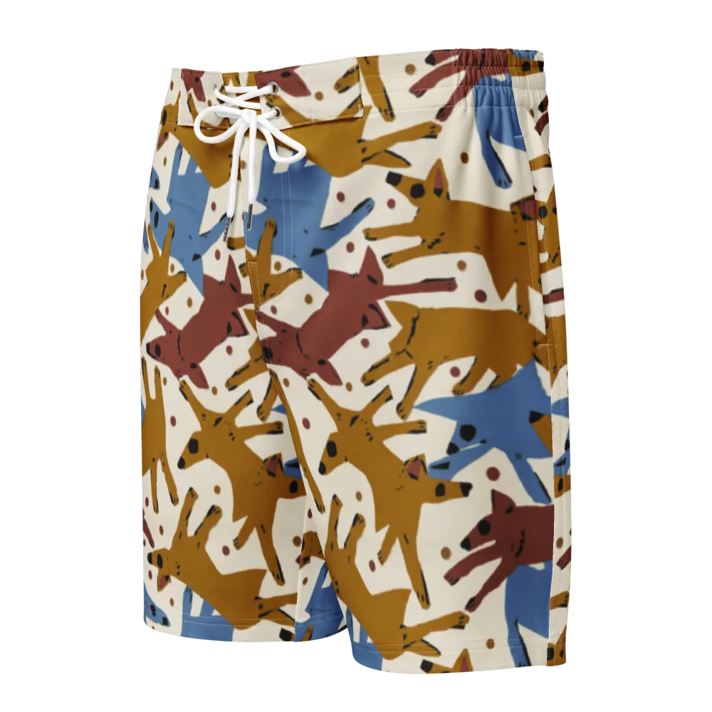 Fox Trot Field on Men's Board Shorts — Front