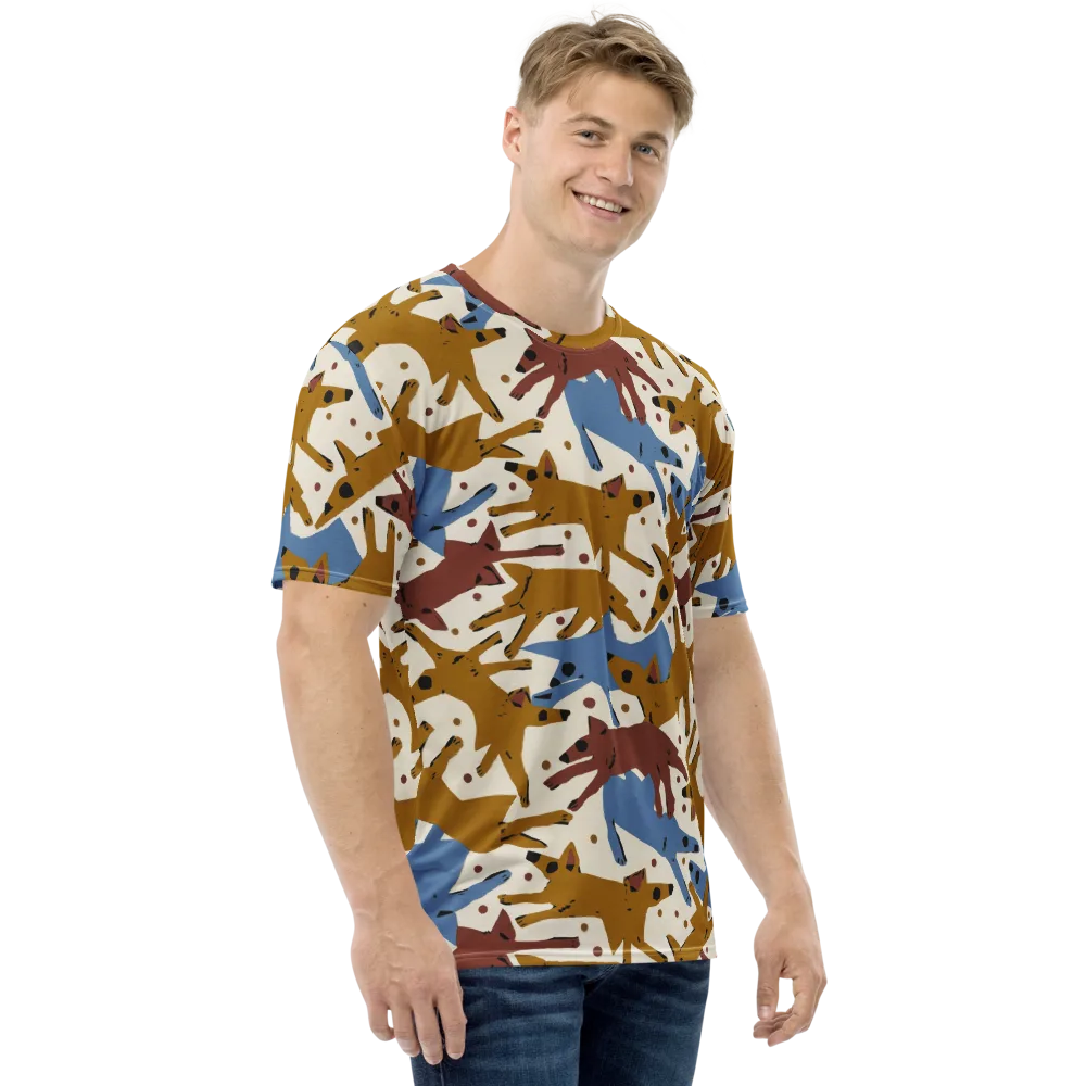 Fox Trot Field on Men's Crew Neck T-Shirt — Right