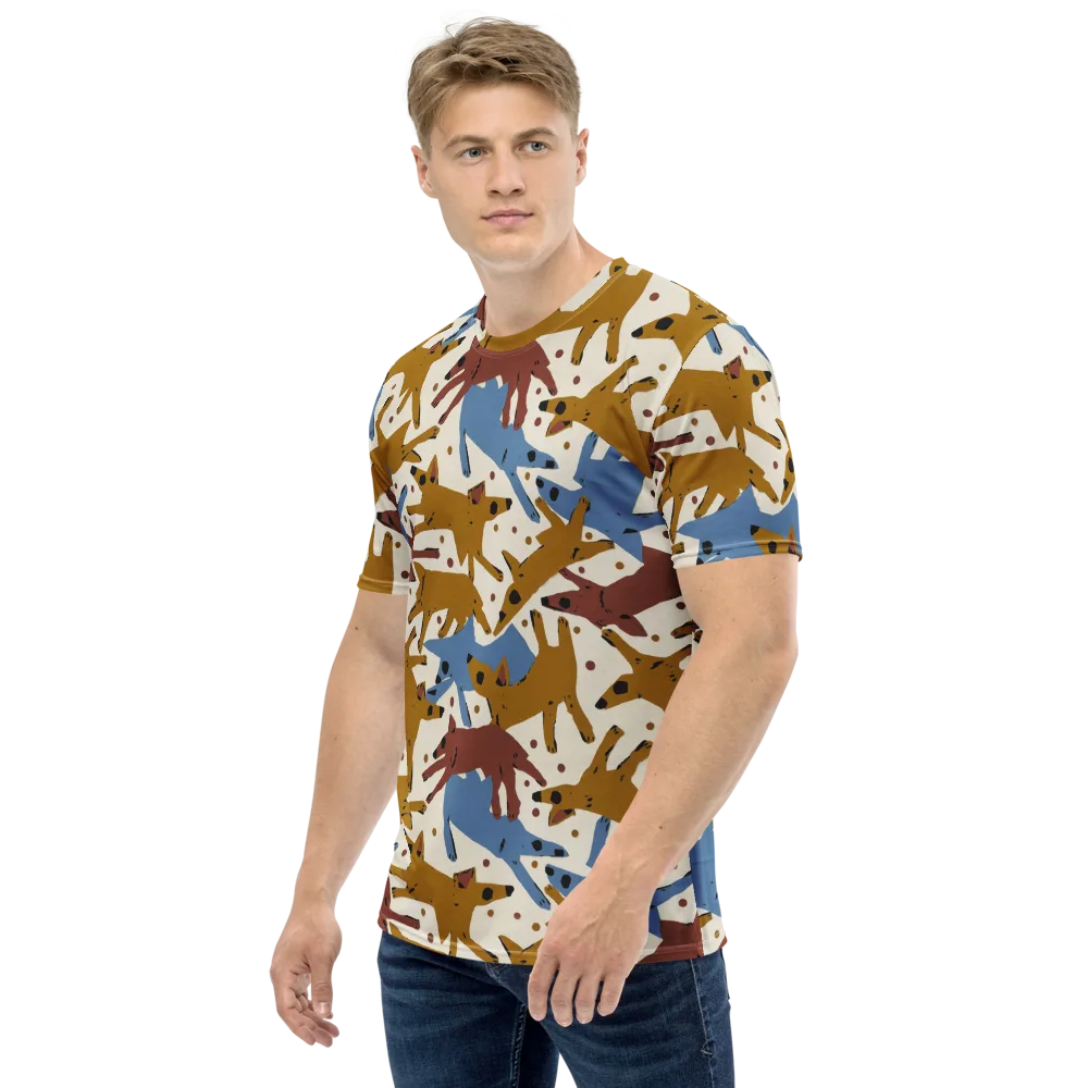 Fox Trot Field on Men's Crew Neck T-Shirt — Left