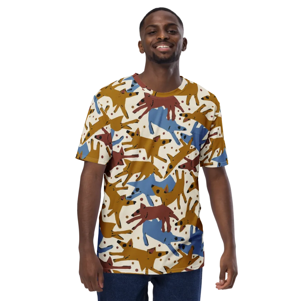 Fox Trot Field on Men's Crew Neck T-Shirt — Front